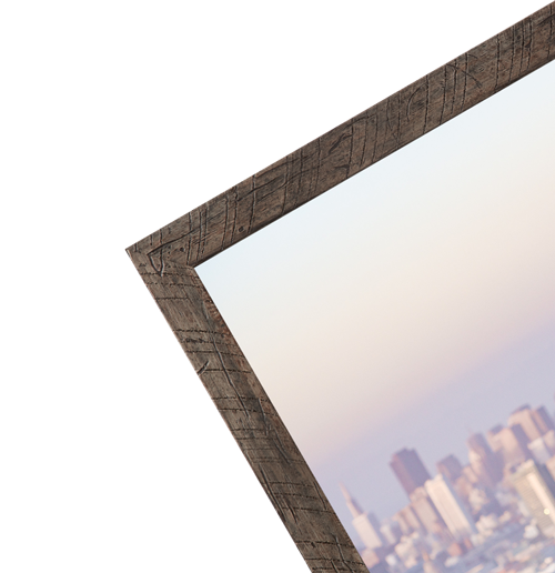 Luxe Gallery Brown Wood Picture Frame Print and Frame Photos Online