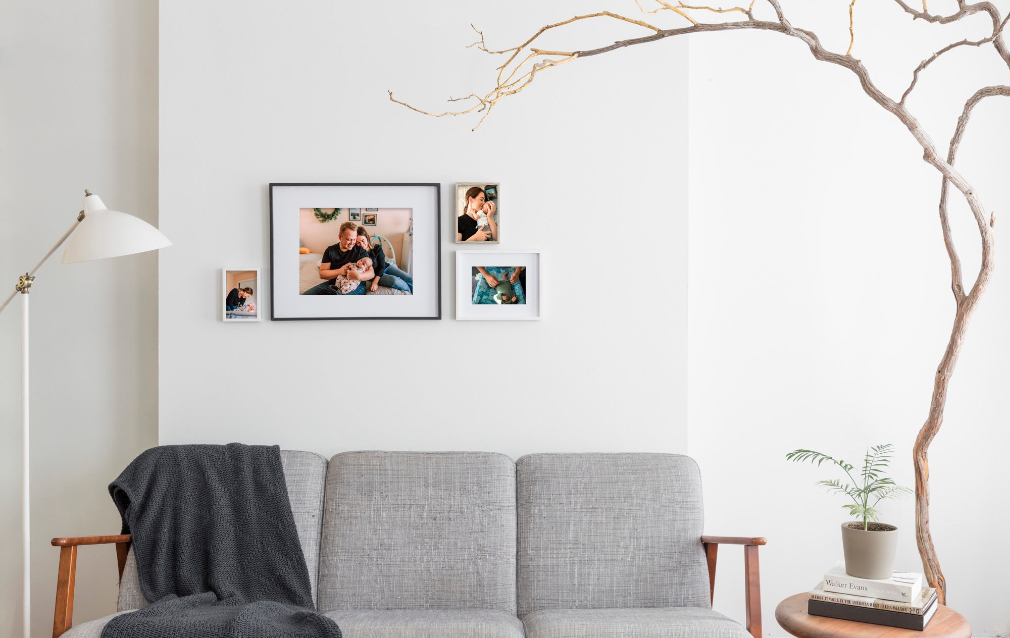 Gallery style wall frames