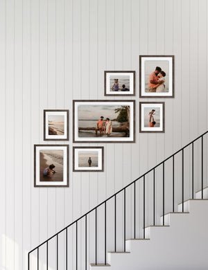 Bobby Berk - The Simple Staircase - Brown (Left - Float Mount)