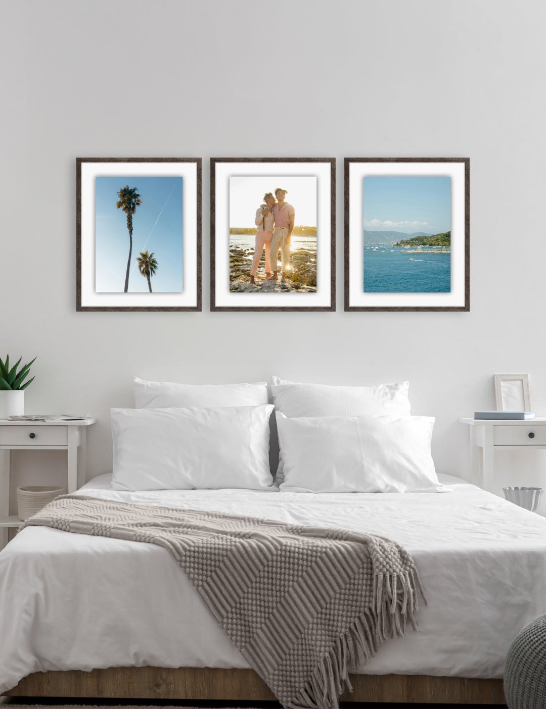 The Triptych Set - 3 Brown Picture Frames - Designed by Bobby Berk ...