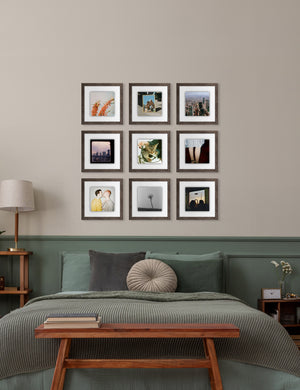 Bobby Berk - The Vertical Grid - Brown (Float Mount)