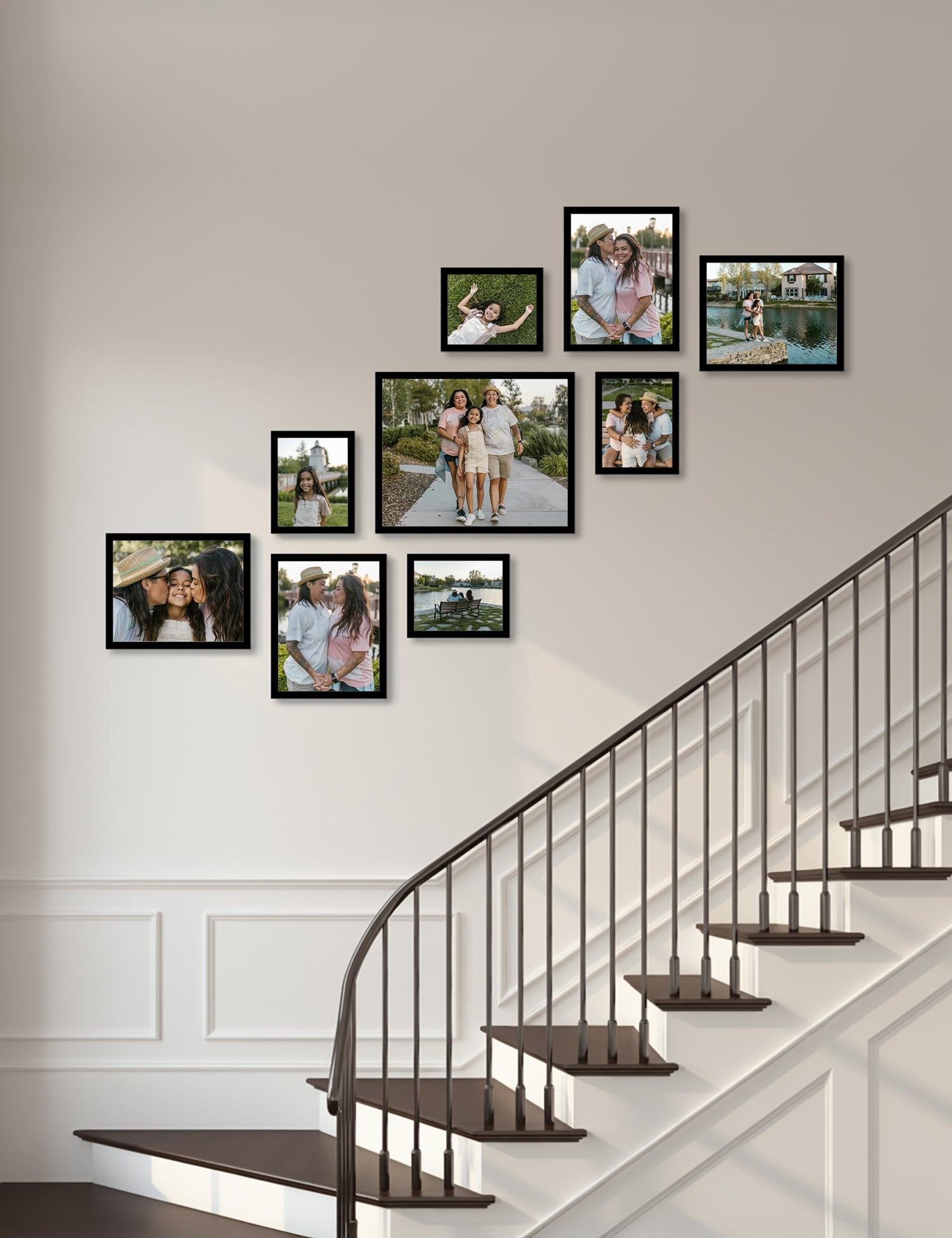 Bobby Berk - Classic Large Staircase - Black (Left - No Mat)