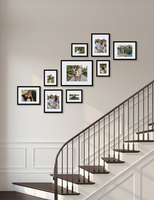 Bobby Berk - Classic Large Staircase - Black (Left - Regular Mat)