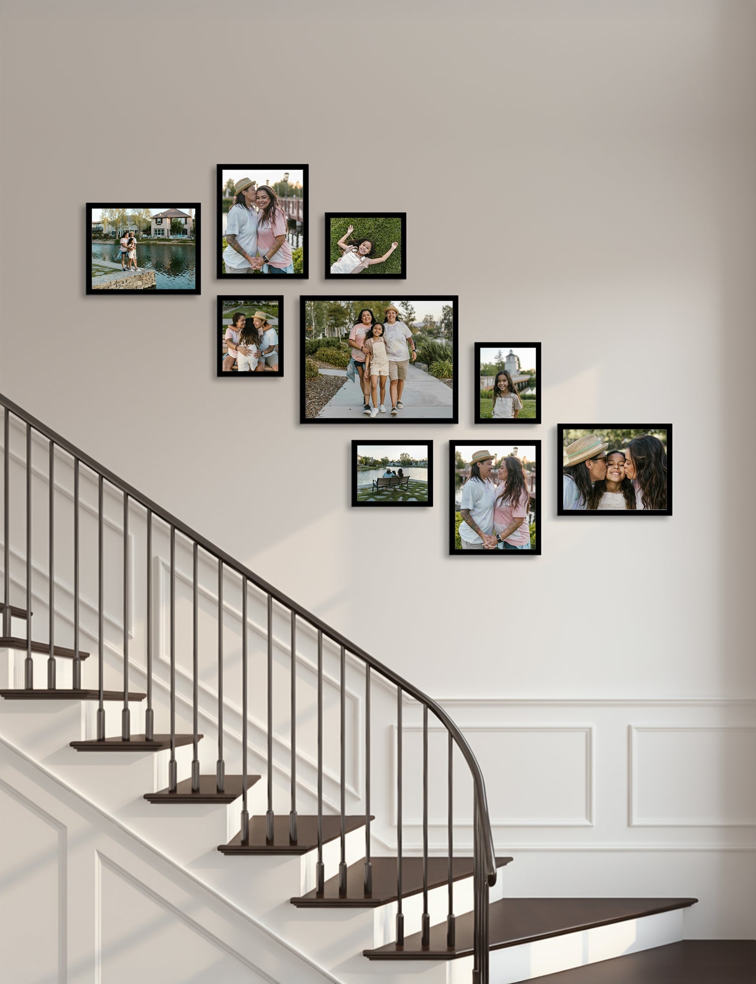 Bobby Berk - Classic Large Staircase - Black (Right - No Mat)