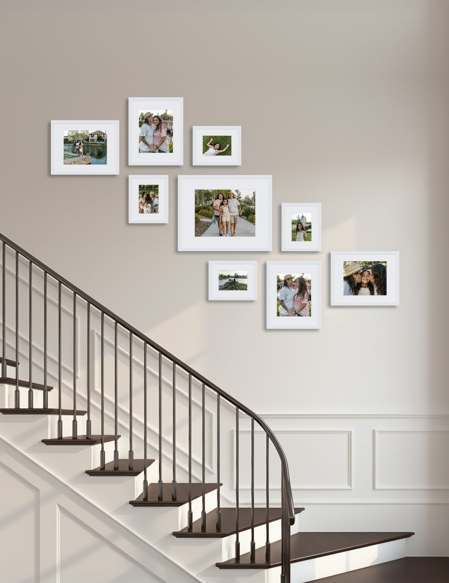 Bobby Berk - Classic Large Staircase - White (Right - Regular Mat)