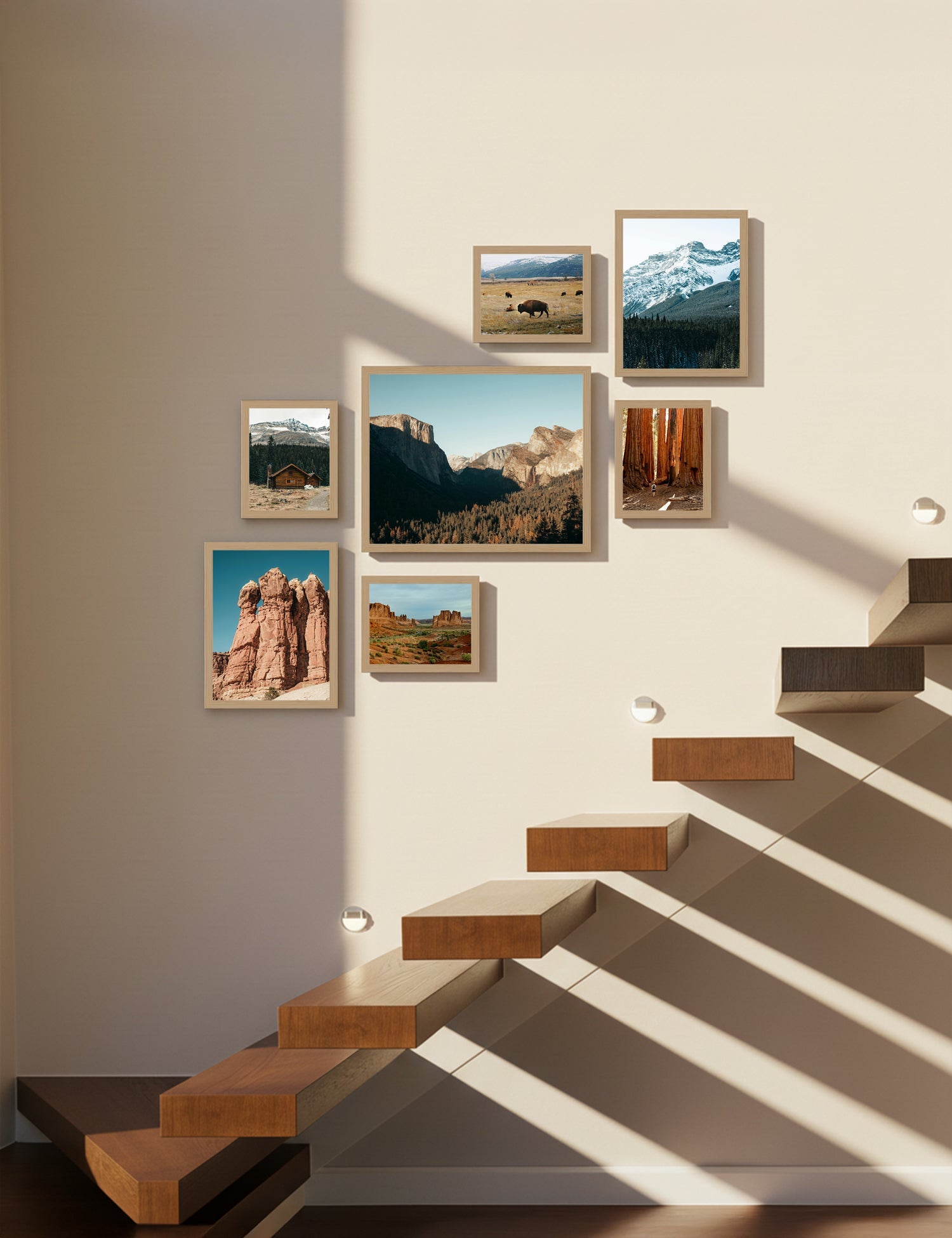 Bobby Berk - Classic Medium Staircase - Natural (Left - No Mat)