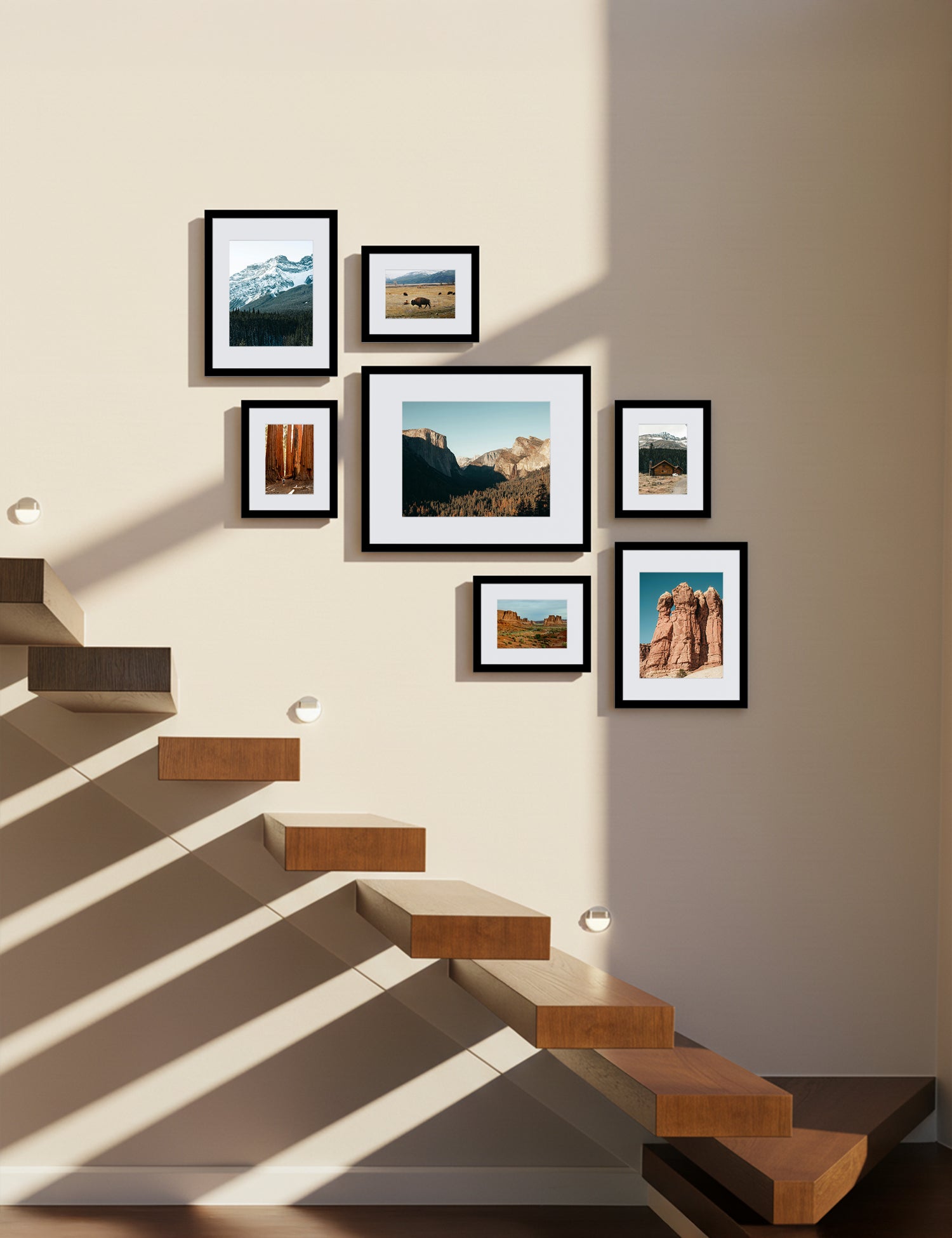 Bobby Berk - Classic Medium Staircase - Black (Right - Regular Mat)