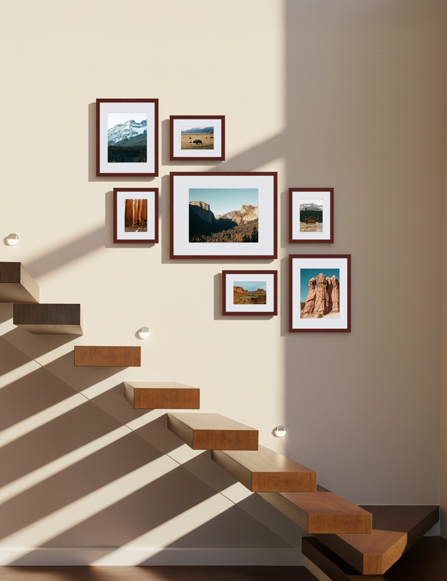 Bobby Berk - Classic Medium Staircase - Brown (Right - Regular Mat)