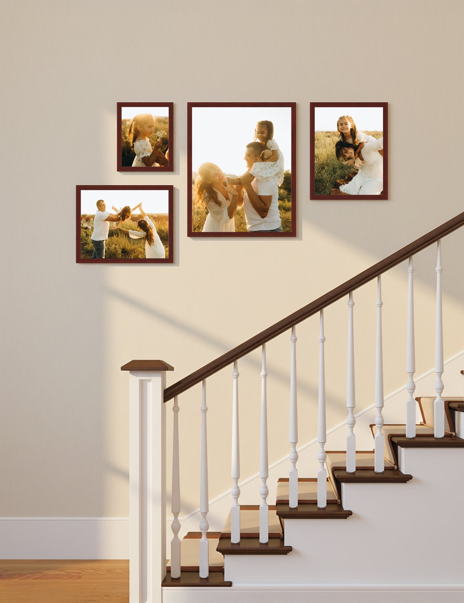 Bobby Berk - Classic Small Staircase - Brown (Left - No Mat)