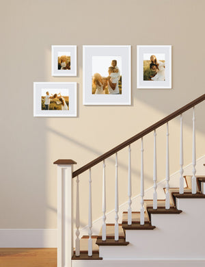 Bobby Berk - Classic Small Staircase - White (Left - Regular Mat)