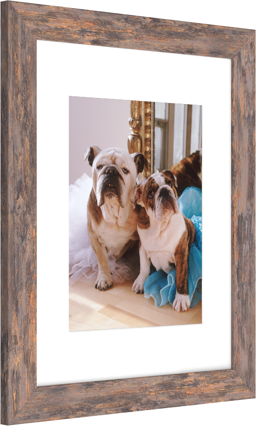 Luxe wall wide - brown (with wide mat)