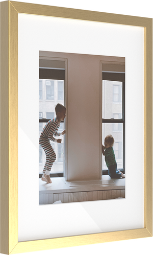 Luxe wall frame - gold (with wide mat)