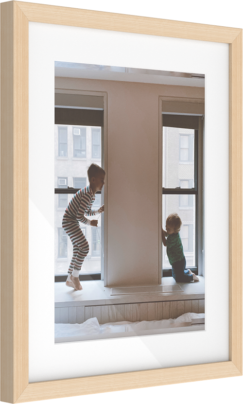 Luxe wall frame - natural (with regular mat)