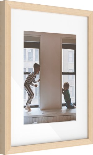 Luxe wall frame - natural (with wide mat)