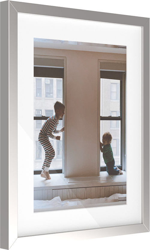 Luxe wall frame - silver (with regular mat)