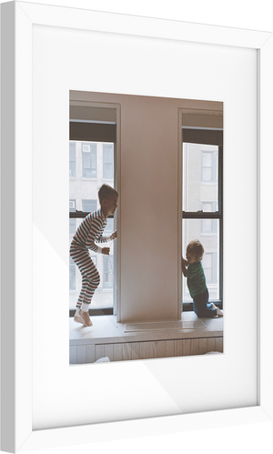 Luxe wall frame - white (with wide mat)