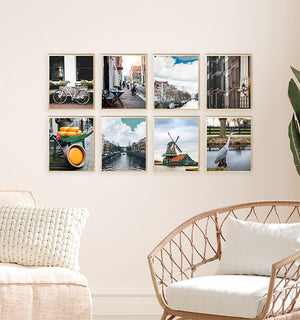 Small grid eight - Gold