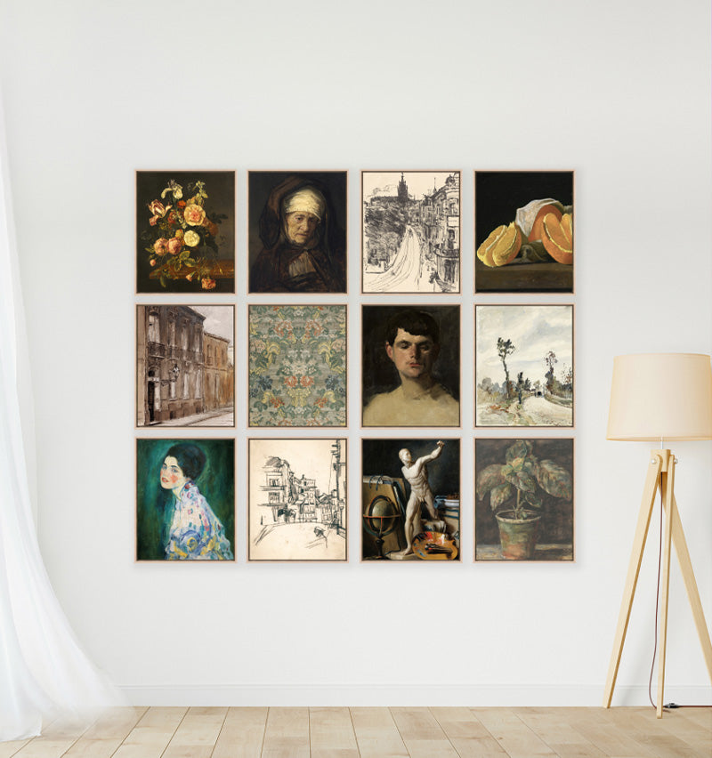 The full wall canvas - Natural framed photo gallery wall – Frameology